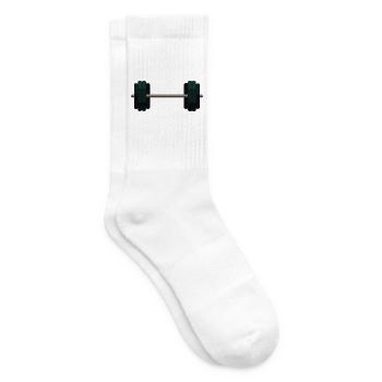 Barbell Dumbbell - Tennis socks - white - Right