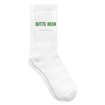 Bitte kein Smalltalk – Abschiedsgeschenk Shirt - Tennissocken - Weiß - Rechts
