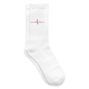 Neon Pulse: Verbindung verloren - Tennissocken - Weiß - Rechts