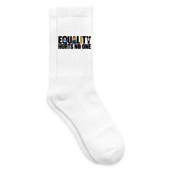 Equality Hurts No One – Gleichberechtigung - Tennissocken - Weiß - Rechts