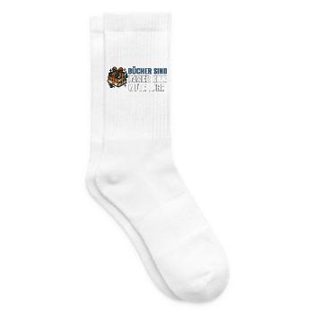 Bücher sind immer eine gute Idee. - Tennissocken - Weiß - Rechts