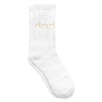 Dad of Three – Papa von drei Kindern - Tennissocken - Weiß - Rechts