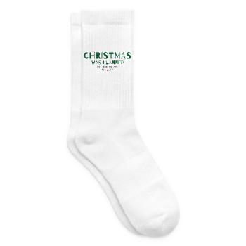 Christmas Was Planned – So Here We Are - Tennissocken - Weiß - Rechts