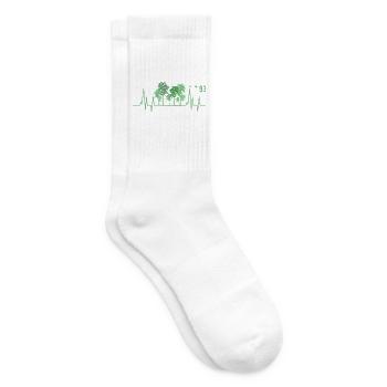 Baum Herzschlag Wald Natur Förster - Tennissocken - Weiß - Rechts