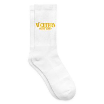nüchtern spruch lustige party - Tennissocken - Weiß - Rechts