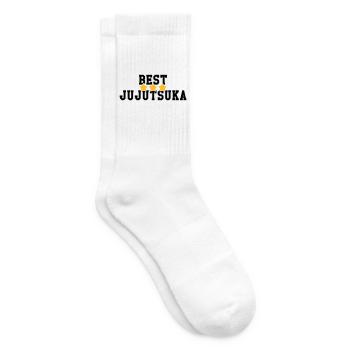 Jujutsu Jiu Jitsu Jiujitsu Ju-jitsu Jiu-jitsu - Tennis socks - white - Right