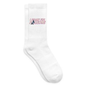 Ich bremse für Tauben - Tennissocken - Weiß - Rechts
