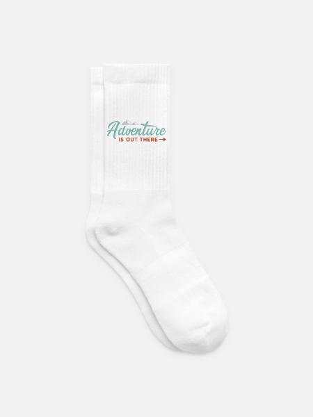 Abenteuer ist da draußen - Tennissocken - Weiß