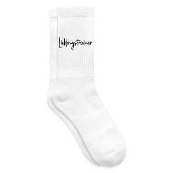 Lieblingstrainer Trainer - Tennissocken - Weiß - Rechts