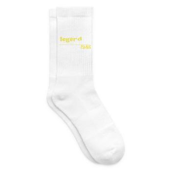 legend born 1985 birthday gift vintage 1985 - Tennis socks - white - Right