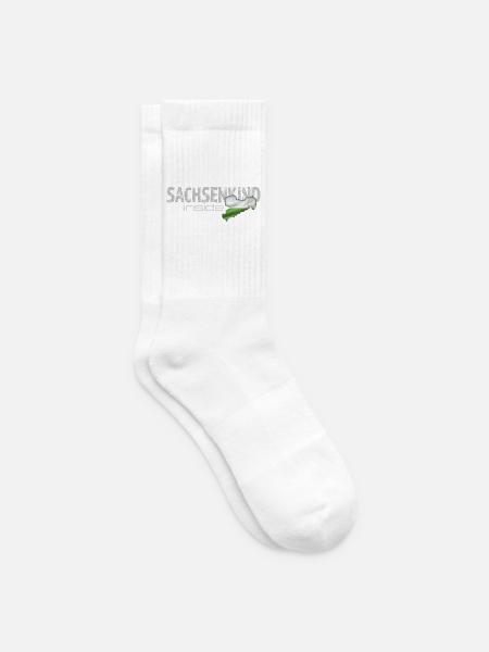 Sachsenkind inside - Sachsen - Tennissocken - Weiß