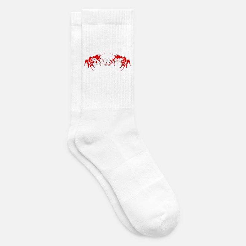 Drachen-Emblem Japanisch - Tennissocken - Weiß