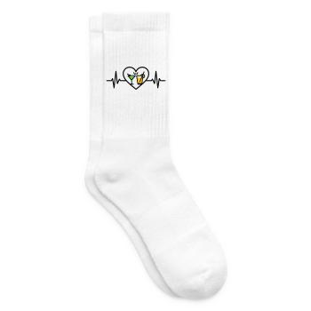 Cocktails Coeur Fête d’été Vacances - Chaussettes de tennis - blanc - Droite