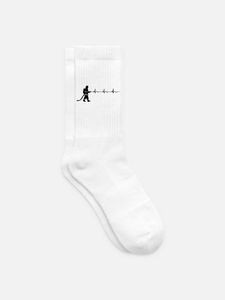 Feuerwehrmann Feuerwehr EKG Herzschlag - Tennissocken - Weiß
