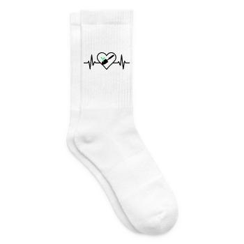 Herz Gärtnerei – Amour de la nature - Chaussettes de tennis - blanc - Droite