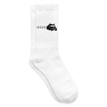 Lkw herzfrequenz - Tennissocken - Weiß - Rechts