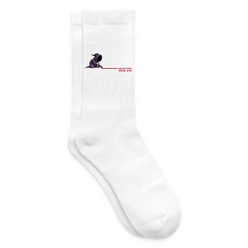 Dead Line Deadline Humor - Tennissocken - Weiß - Rechts