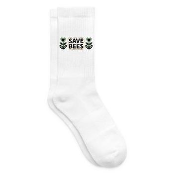 Sauver les abeilles Fleurs Conservation Apiculteur - Chaussettes de tennis - blanc - Droite