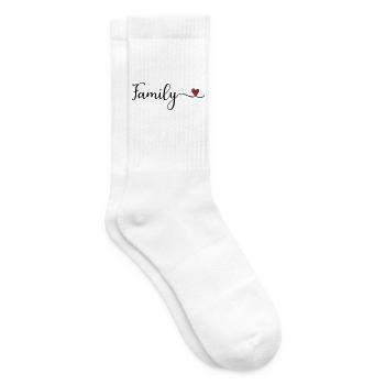 Family Heart - Tennis socks - white - Right