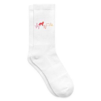 Border Collie Herzschlag Hundehalter - Tennissocken - Weiß - Rechts