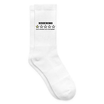 Government5starblack - Tennissocken - Weiß - Rechts