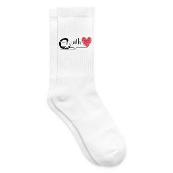 Zelt Wohnmobil Camping Wohnwagen Urlaub - Tennissocken - Weiß - Rechts