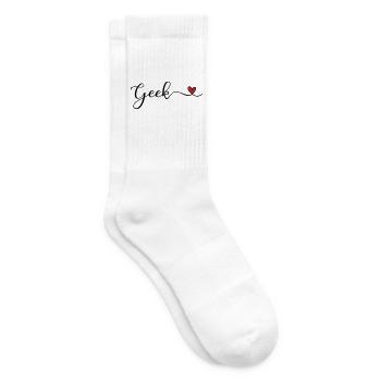 Geek - Tennissocken - Weiß - Rechts
