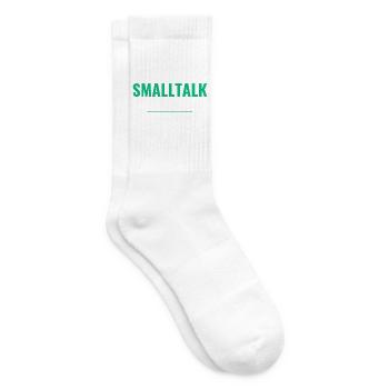 Sysadmin Geschenk – 'Smalltalk 404' T-Shirt - Tennissocken - Weiß - Rechts