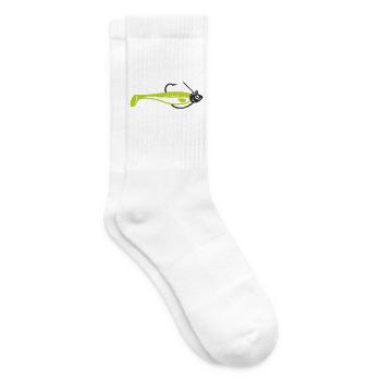 Gummifisch Angelkoeder Icon - Tennissocken - Weiß - Rechts