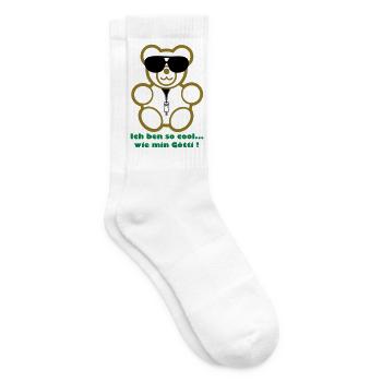 Ich ben so cool wie min Götti - Tennissocken - Weiß - Rechts