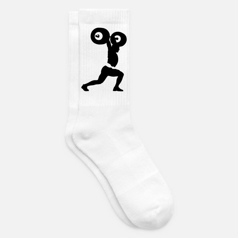 Gewichtheber - Tennissocken - Weiß
