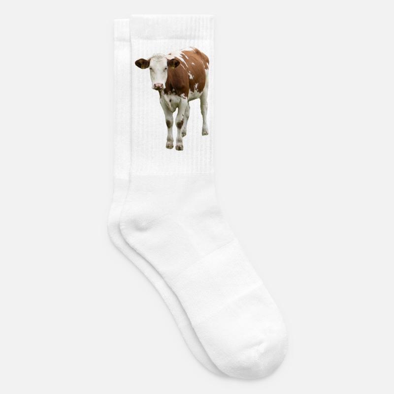 Vache - Chaussettes de tennis - blanc