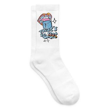 Bouche chaude avec de la glace - Chaussettes de tennis - blanc - Droite