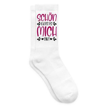 Schön dass es mich gibt - Tennissocken - Weiß - Rechts