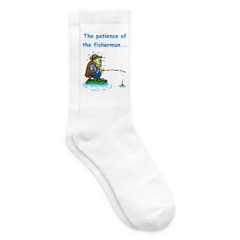 La patience du pêcheur - Chaussettes de tennis - blanc - Droite