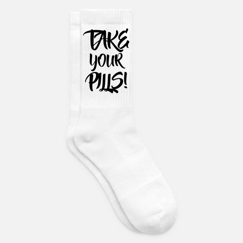 Nehme deine Pillen - Tennissocken - Weiß
