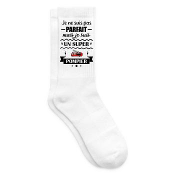 Super Firefighter Fire Hero Feuerwehrauto - Tennissocken - Weiß - Rechts
