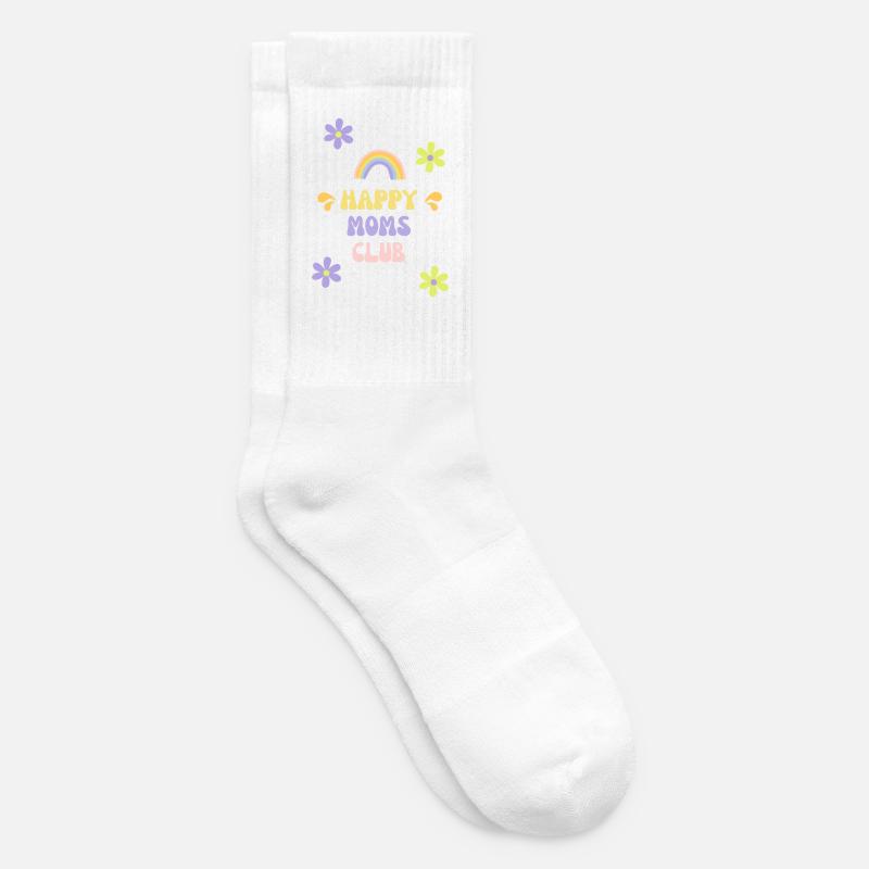 Mamans heureuses - Chaussettes de tennis - blanc