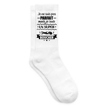 Pas parfait mais super boucher - Chaussettes de tennis - blanc - Droite