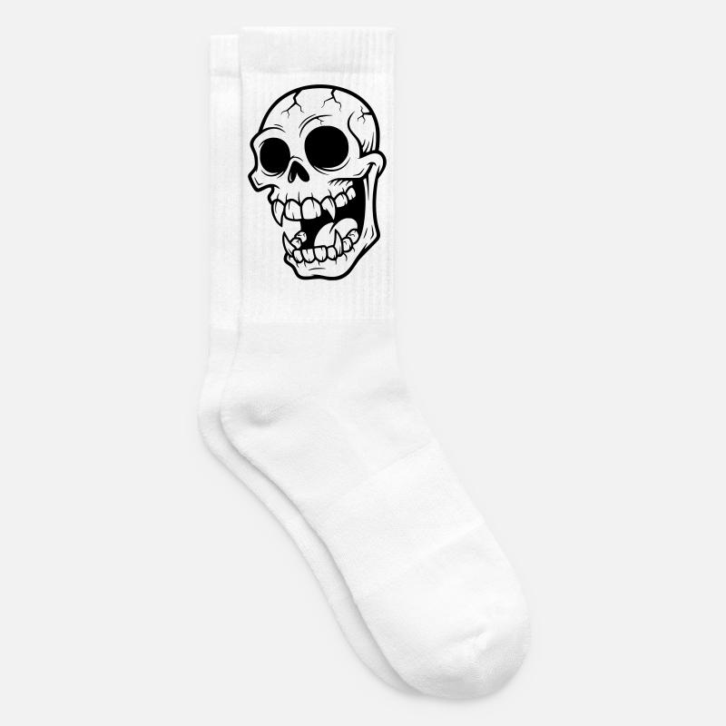 crane de vampire fou  - Chaussettes de tennis - blanc