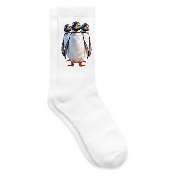 Penguin - Tennis socks - white - Right