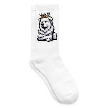 Chiens bergers blancs bergers - Chaussettes de tennis - blanc - Droite
