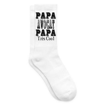 Papa Avocat Papa Très Cool - Chaussettes de tennis - blanc - Droite
