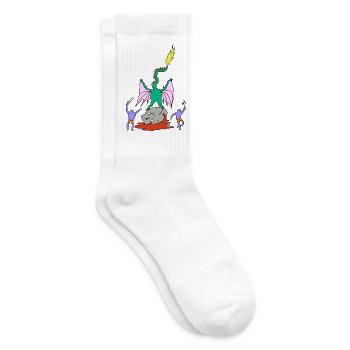 Dragon Fighter - Chaussettes de tennis - blanc - Droite