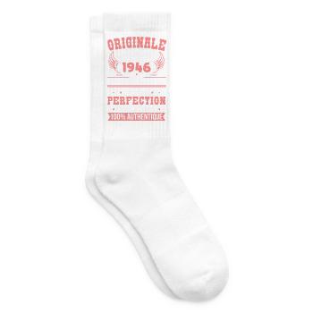 1946 – Unique example – Premium quality - Tennis socks - white - Right