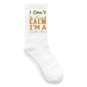Funny Goalie Mom Gift – I Can’t Keep Calm Shirt - Tennis socks - white - Right