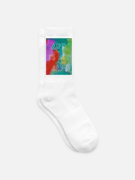 Art is my jam - Tennis socks - white
