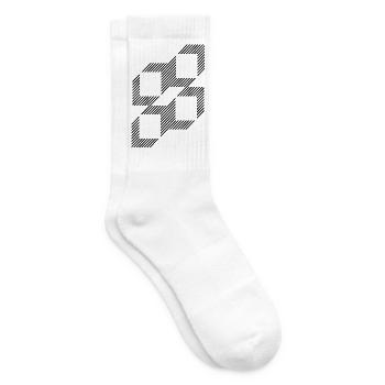 Conception des carrés à partir de lignes - Chaussettes de tennis - blanc - Droite