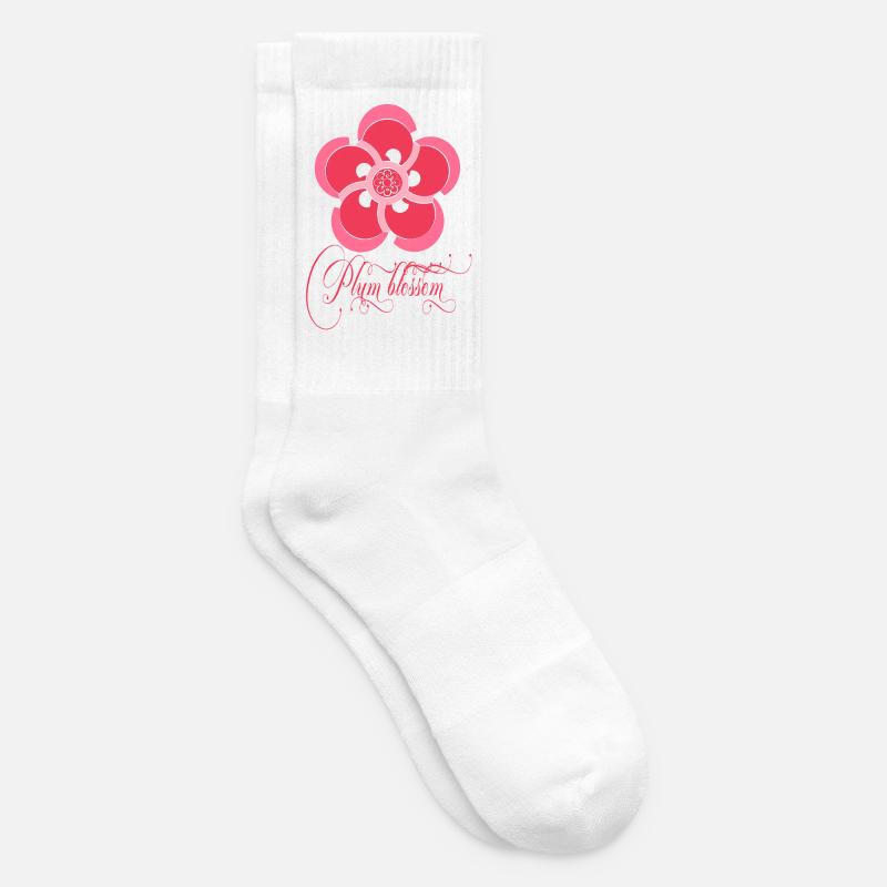 Pflaumenblüte - Tennissocken - Weiß