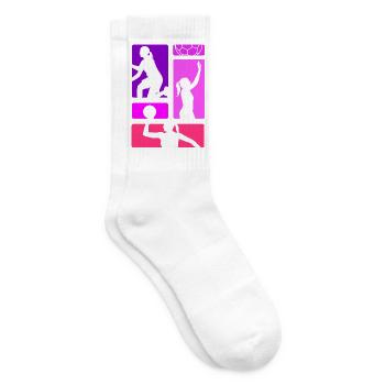 Handball Joueur de handball Entraîneur de handball Don de fan - Chaussettes de tennis - blanc - Droite